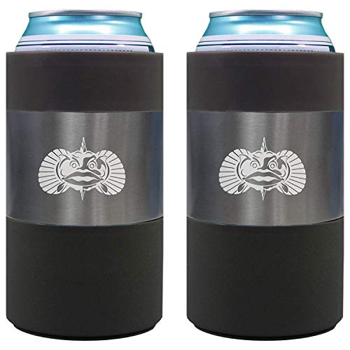 Toadfish Tall 16oz Can Cooler-Non-Tipping Suction Cup Can Cooler -  (Graphite)