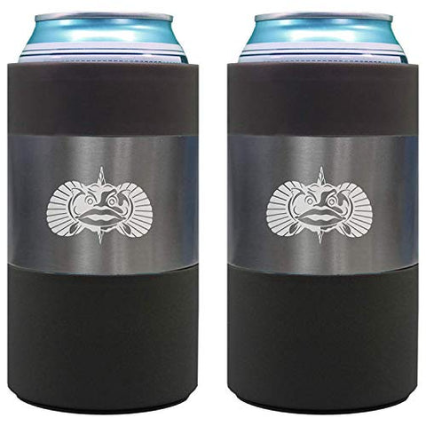 Toadfish Insulated StainlessSteel GRAPHITE Non-Tipping CUP HOLDER FITS MOST  CUPS